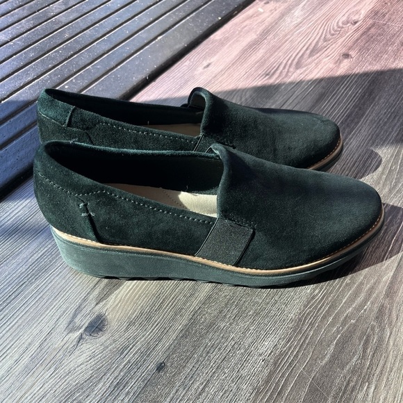 Clark’s Collection, Sharon Dolly Loafers - Size 8.5, Black, Suede - Picture 2 of 4
